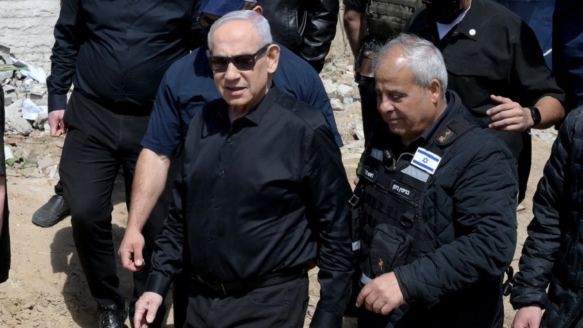 Momen Netanyahu Kunjungi Lokasi
